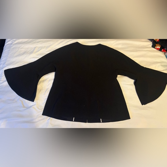 Banana Republic Black Blouse with White Accents - Picture 3 of 4